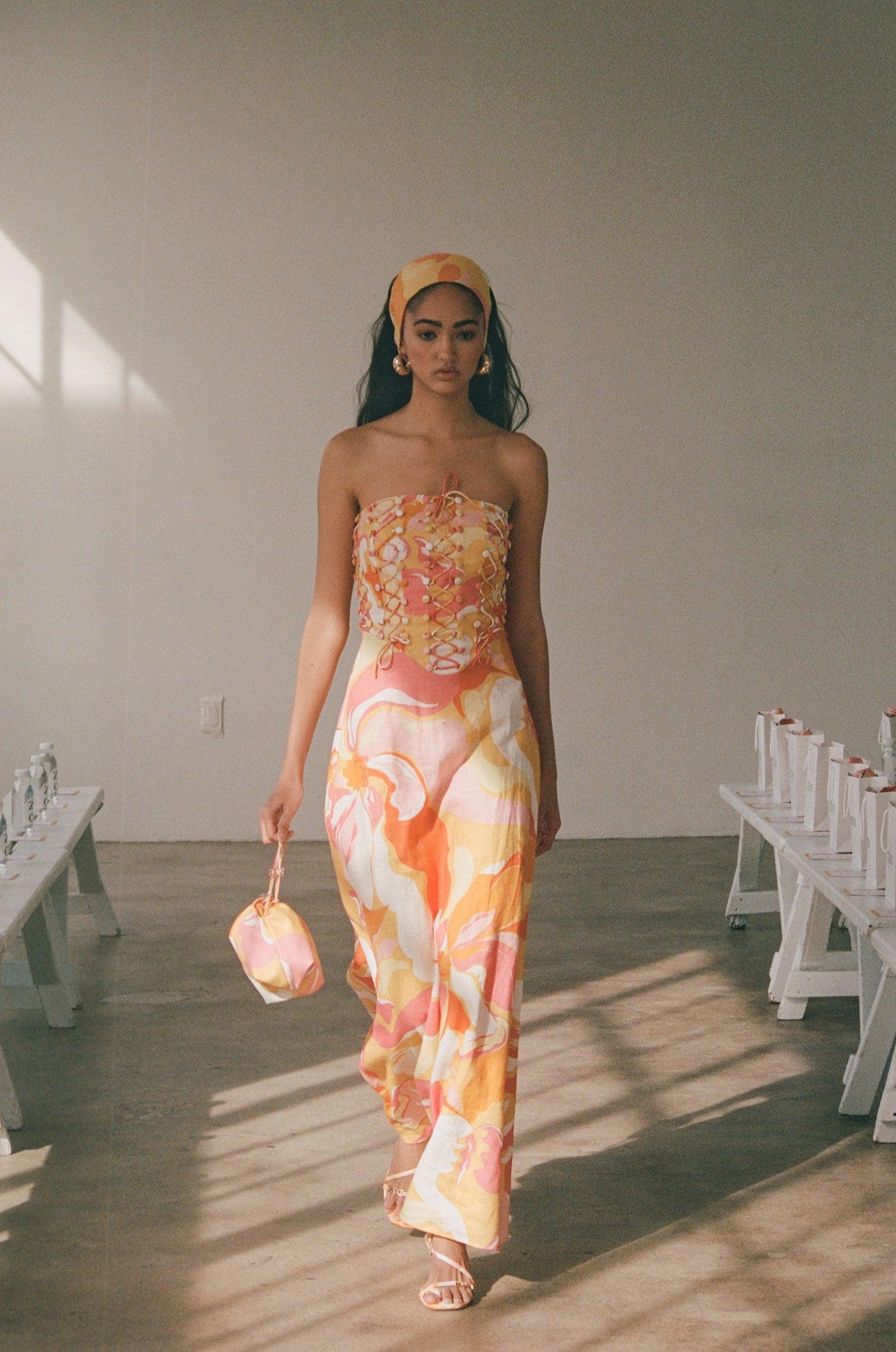 Kahlo Dress - Calista Sunset Product Image