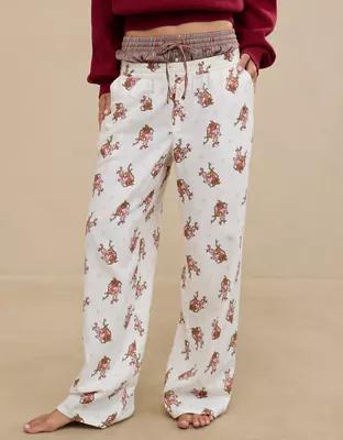 Aerie Cindy Lou Off-Duty Flannel Trouser PJ Product Image