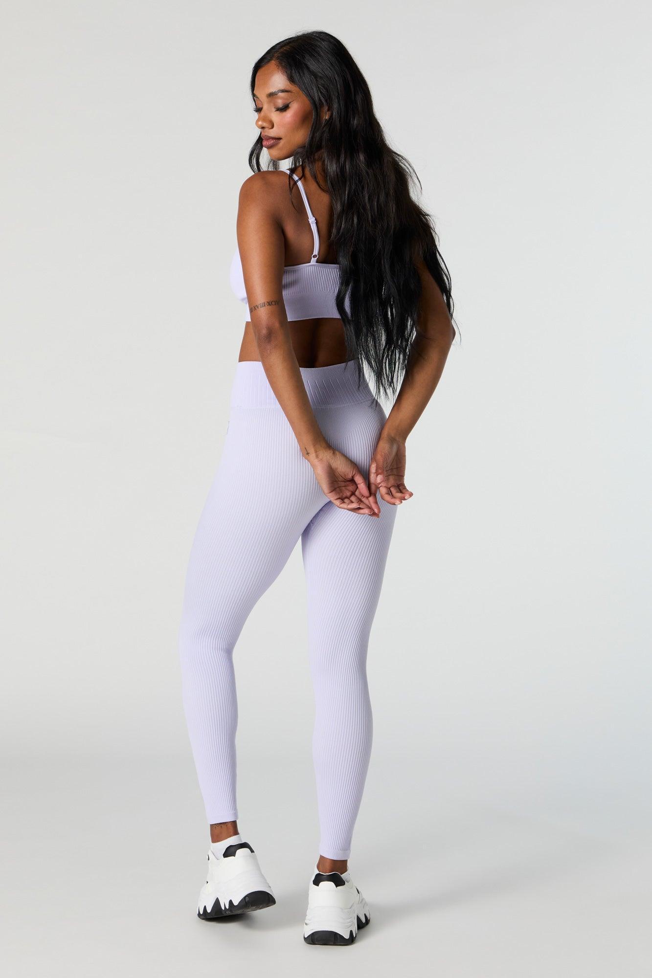 Active Seamless Ribbed Drawstring Legging Female Product Image