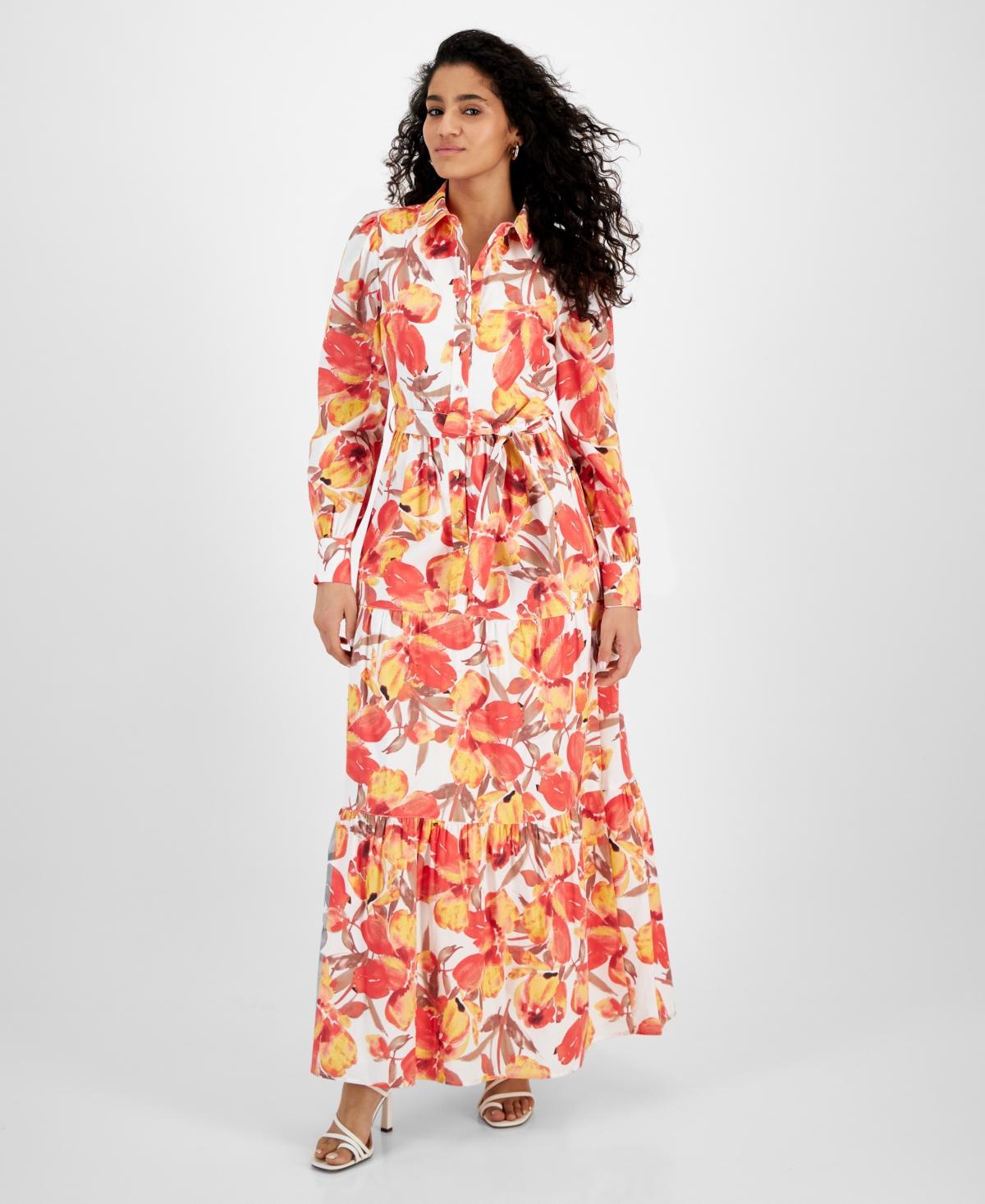 Women's Pru Floral Maxi Shirt Dress Product Image