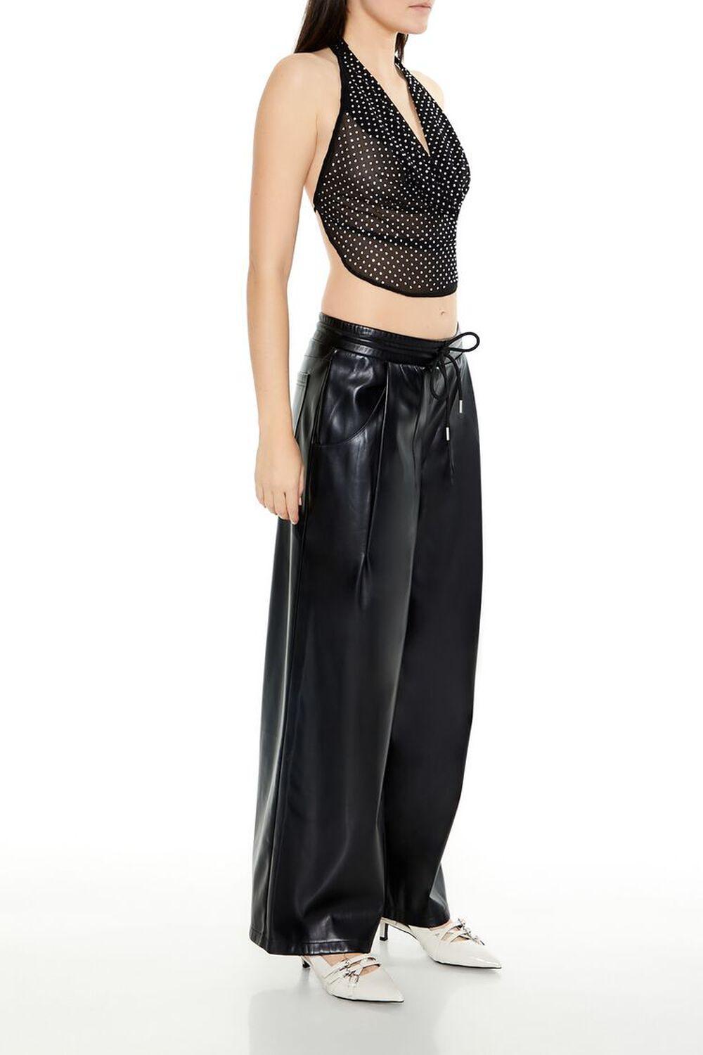 Faux Leather Drawstring Pants | Forever 21 Product Image