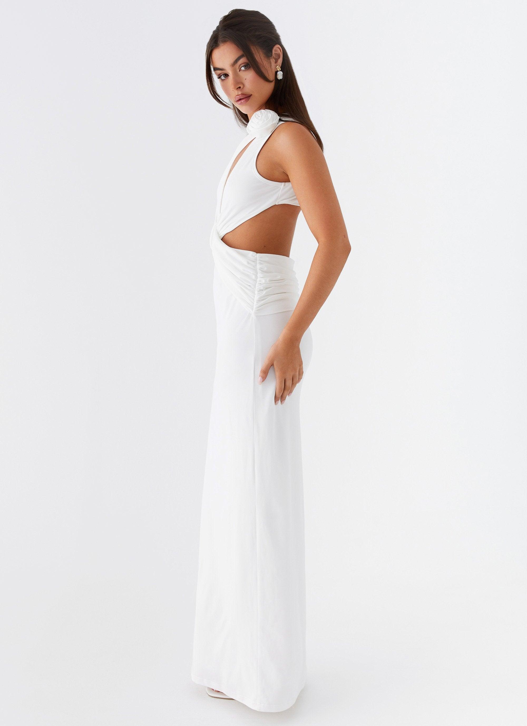 Lovesome Rosa Maxi Dress - White Product Image