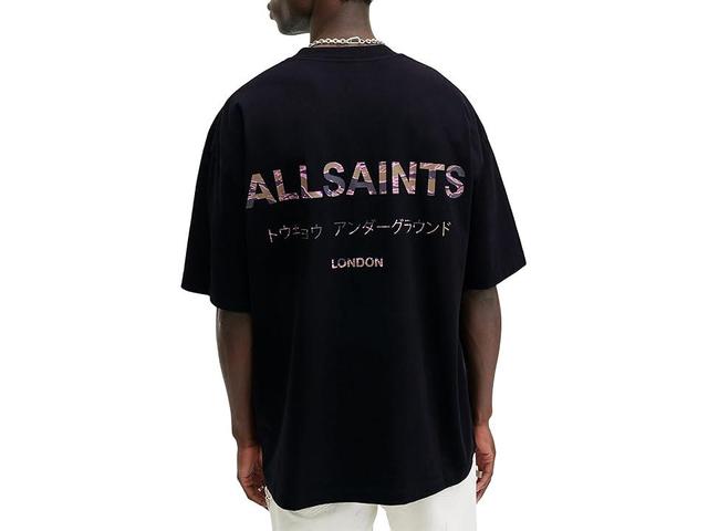 AllSaints Underground Camo Short Sleeve (Jet ) Men's T Shirt Product Image