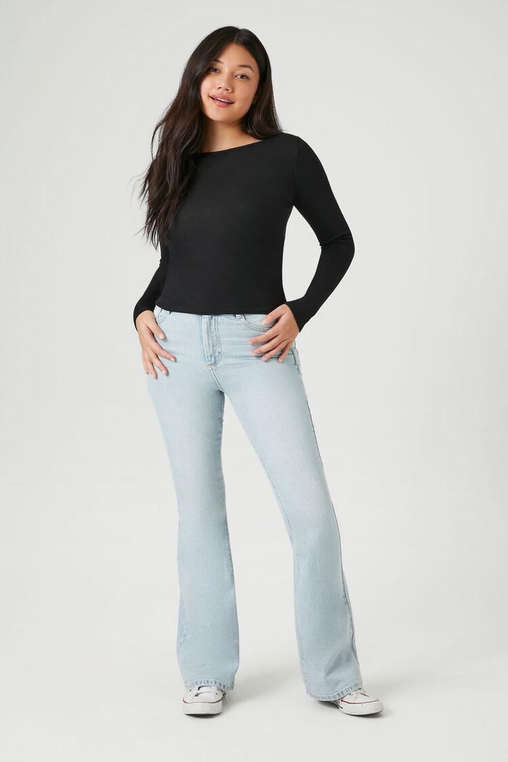 High-Rise Flare Jeans | Forever 21 Product Image