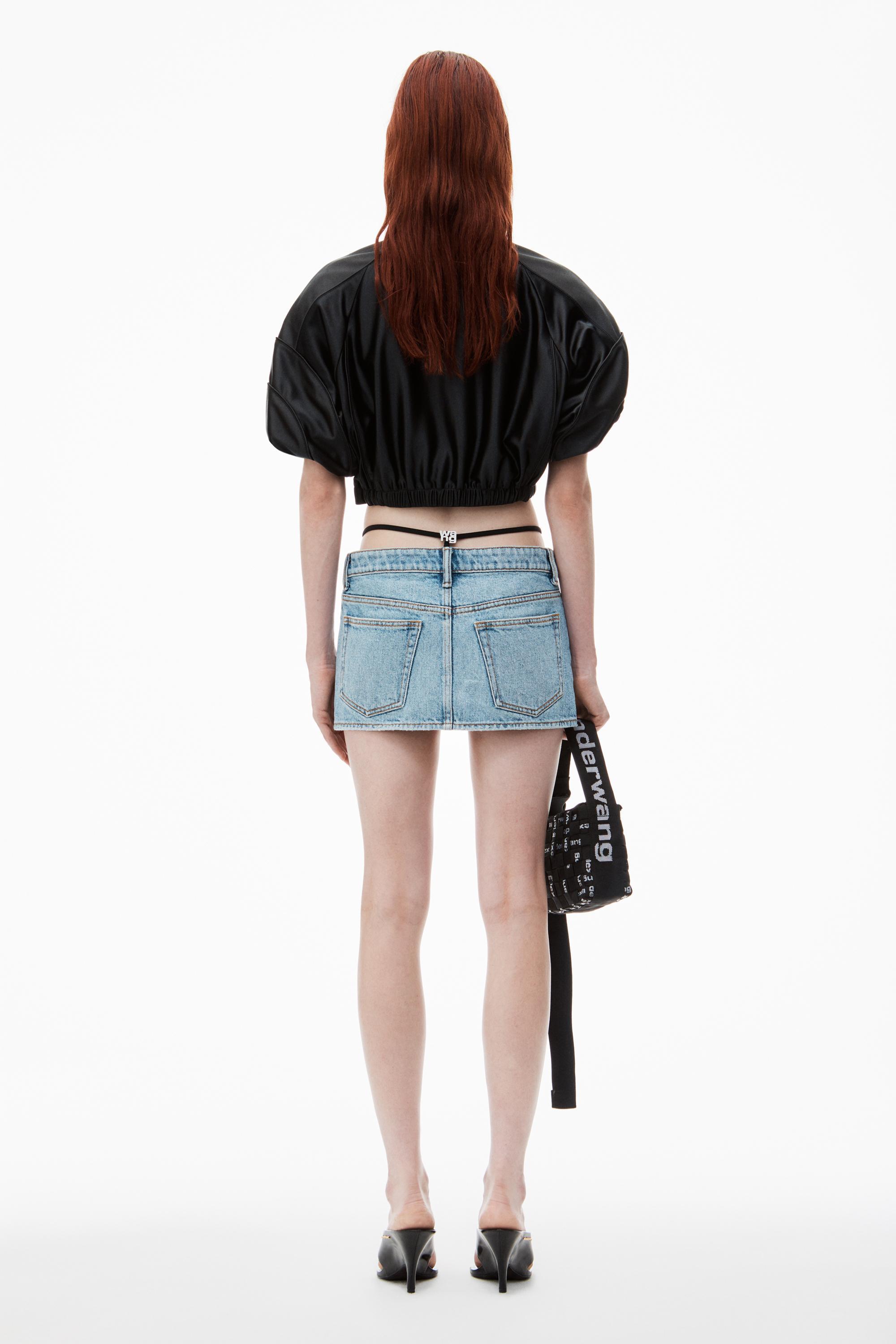 Mini Skirt With Pre-styled Logo Thong Product Image