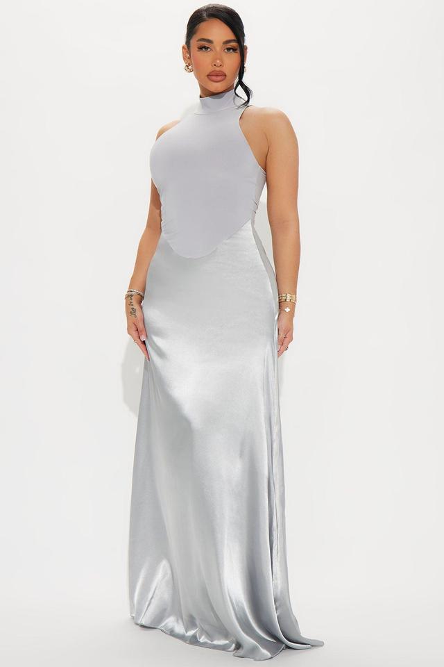 Highly Favored Maxi Dress - Grey Product Image