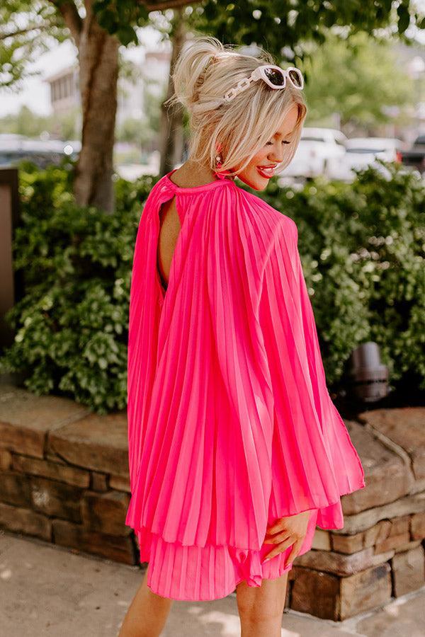 Runway Revelry Shift Dress In Hot Pink Product Image