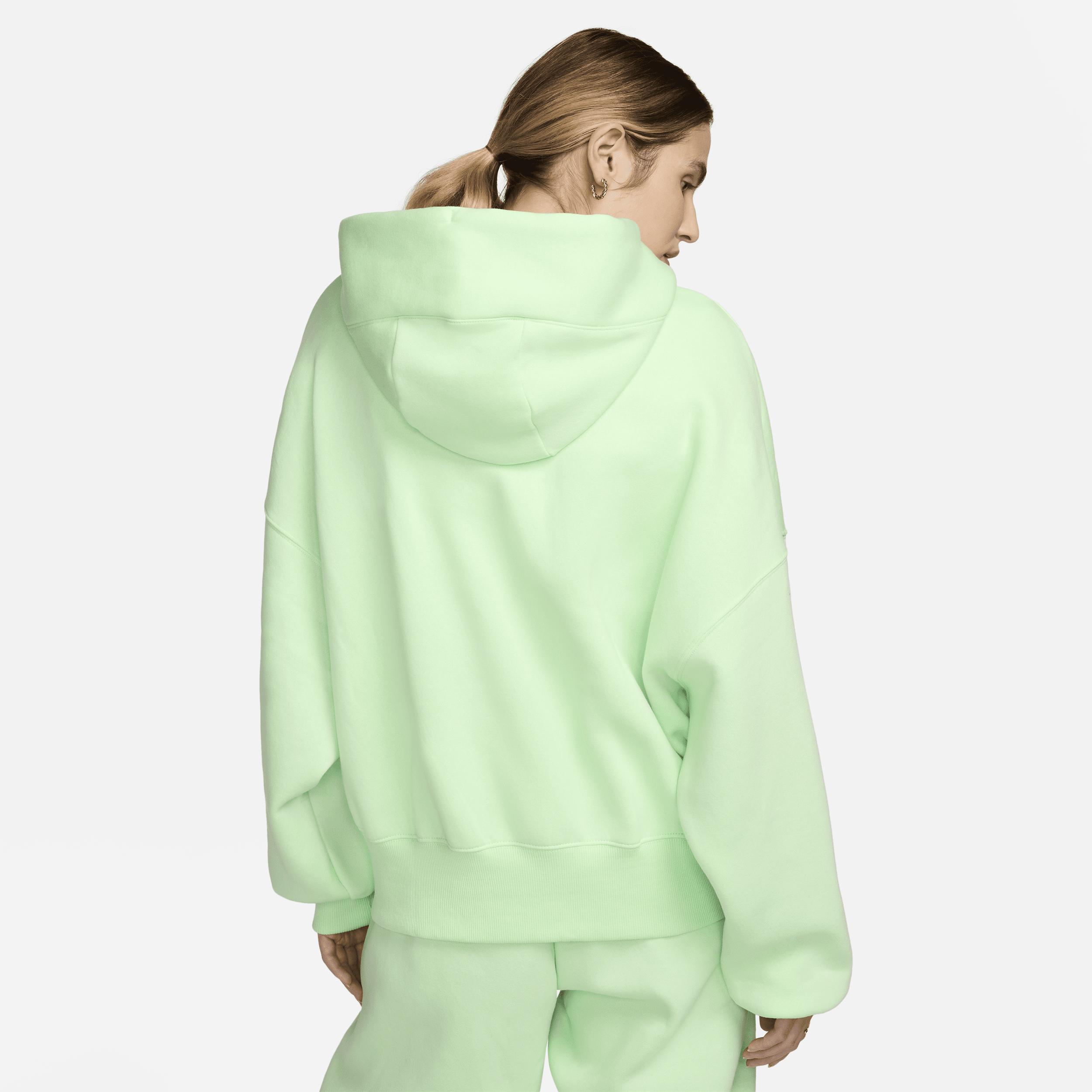 Nike Womens Nike PHNX Fleece OS Pullover Hoodie - Womens Vapor Green/Sail Product Image