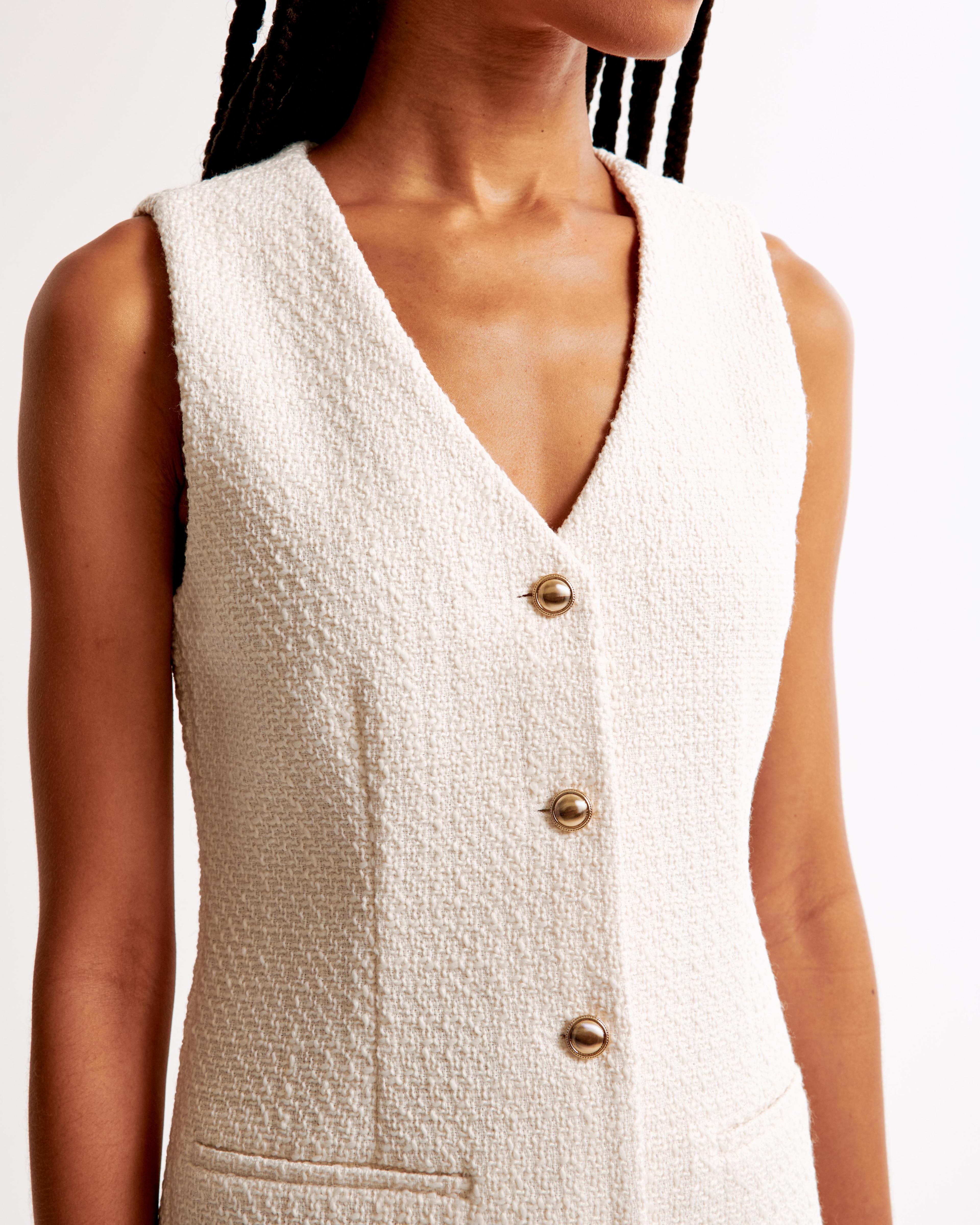 The A&F Mara Tweed Vest Mini Dress Product Image