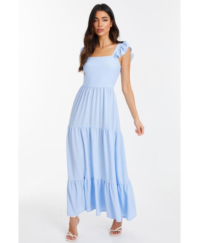 Women's Textured Jersey Tiered Maxi Dress Product Image