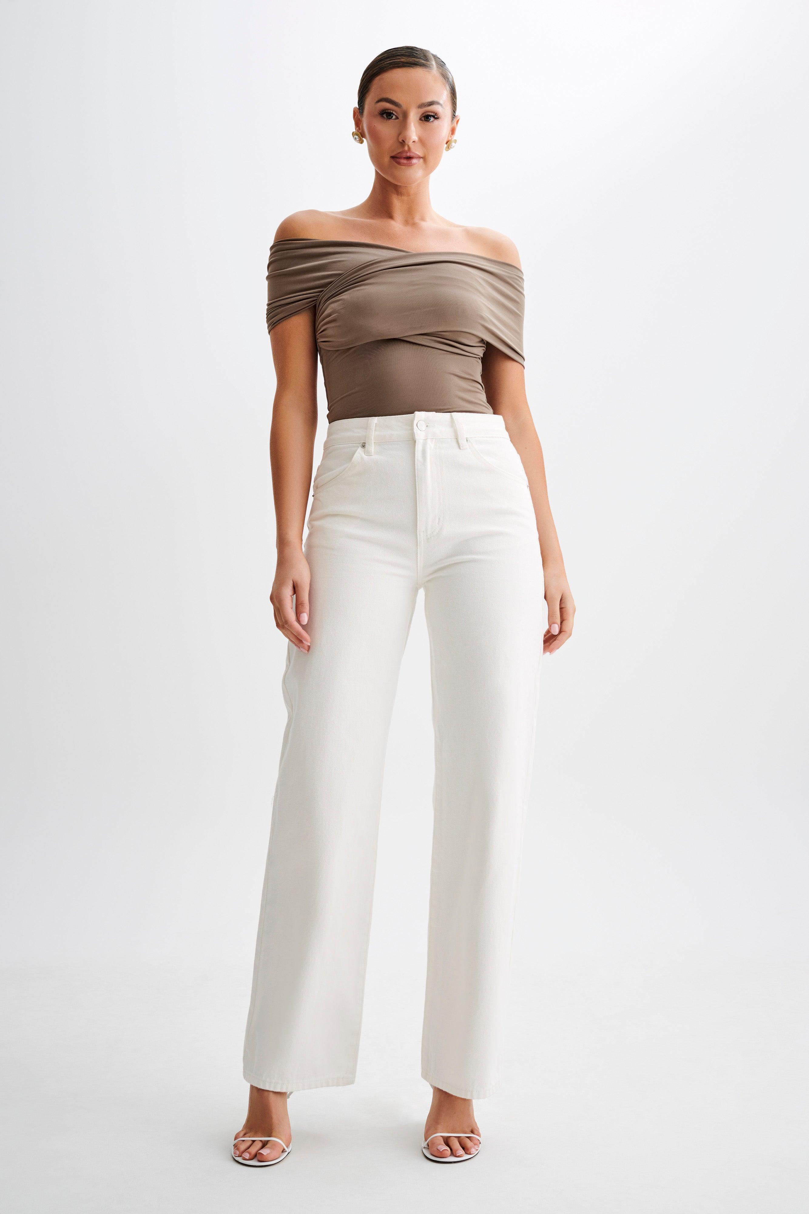 Lourdes Slinky Off Shoulder Top - Coco Product Image