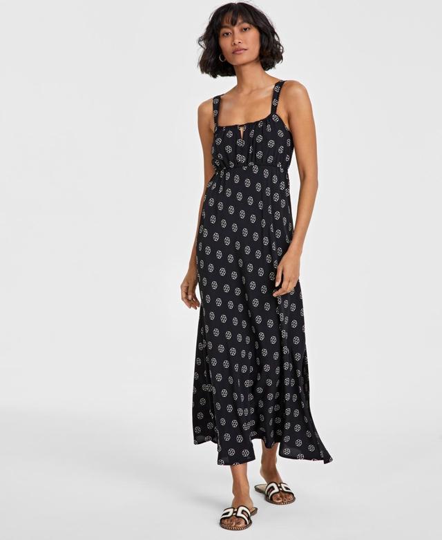 On 34th Womens Printed Empire-Waist Midi Dress, Created for Macys Product Image