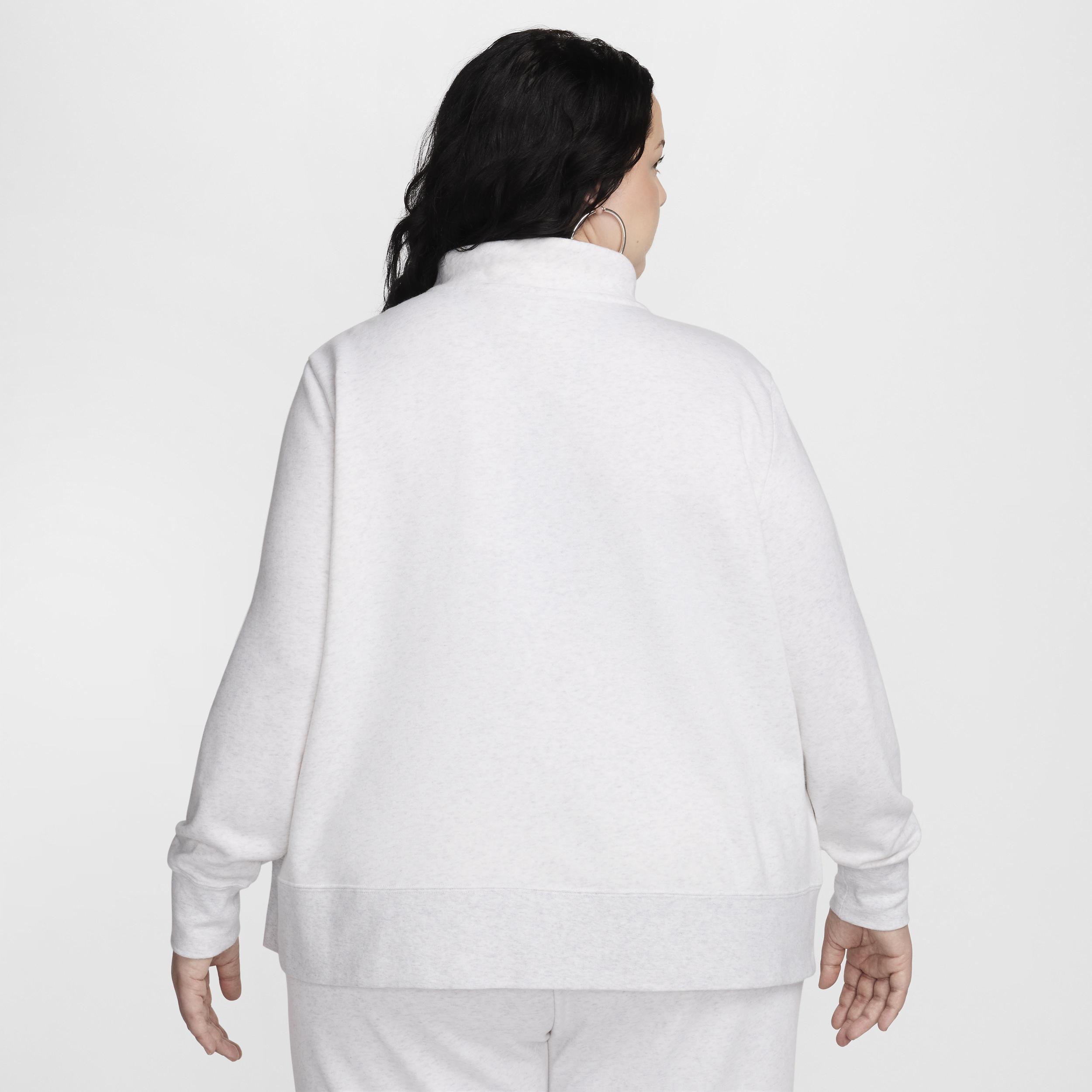 Womens Nike Sportswear Club Fleece 1/2-Zip Sweatshirt (Plus Size) Product Image