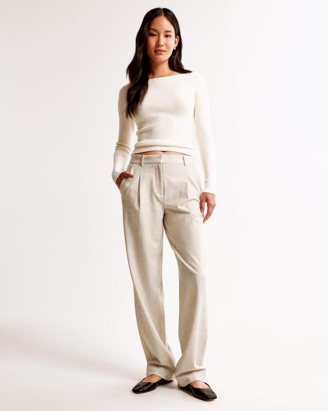 A&F Quinn Tailored Straight Pant Product Image