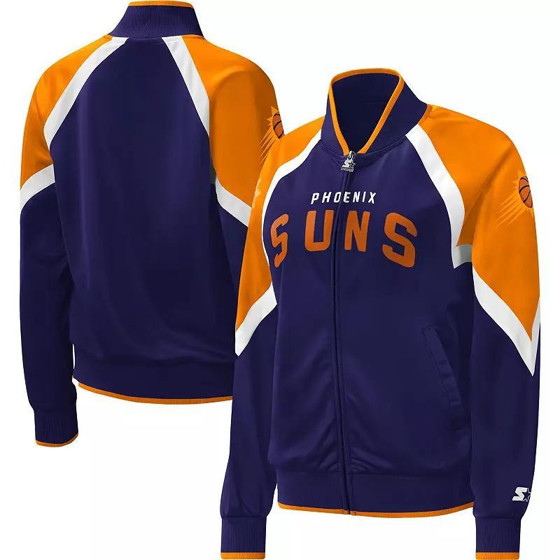 Womens Starter Purple Phoenix Suns Slam Dunk Raglan Full-Zip Track Jacket Product Image