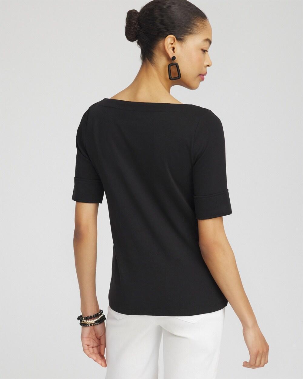 Jewel Neck Tee Product Image