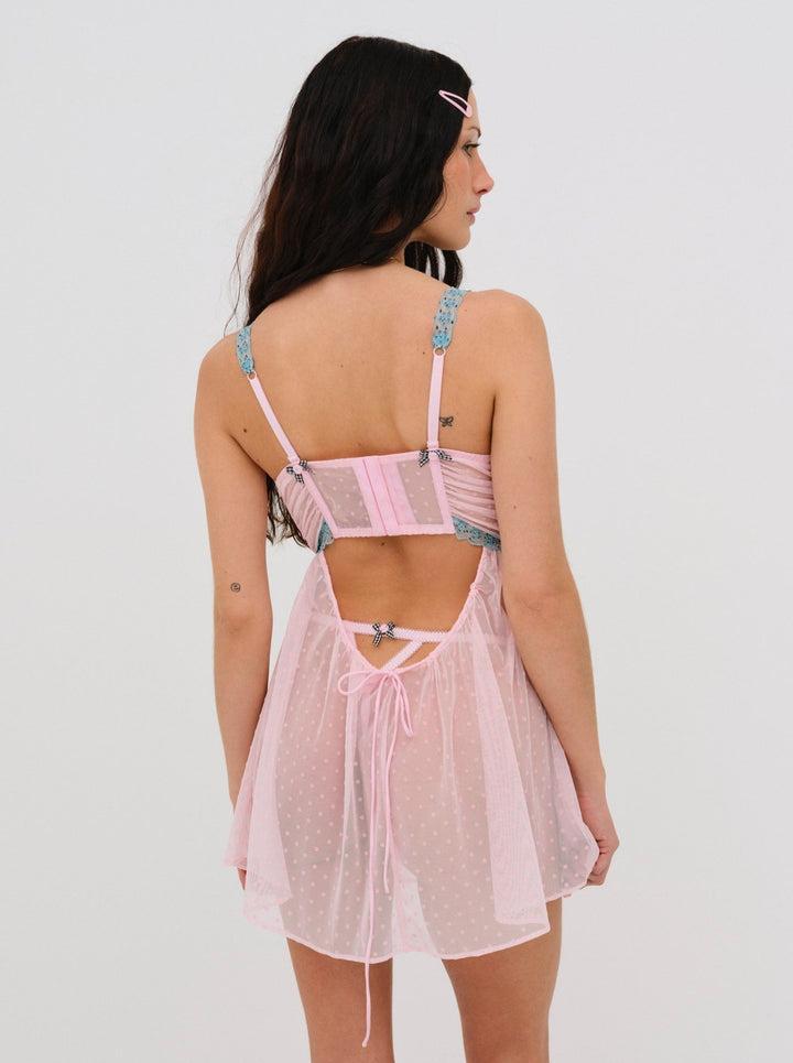 Anya Slip Dress — Pink Product Image