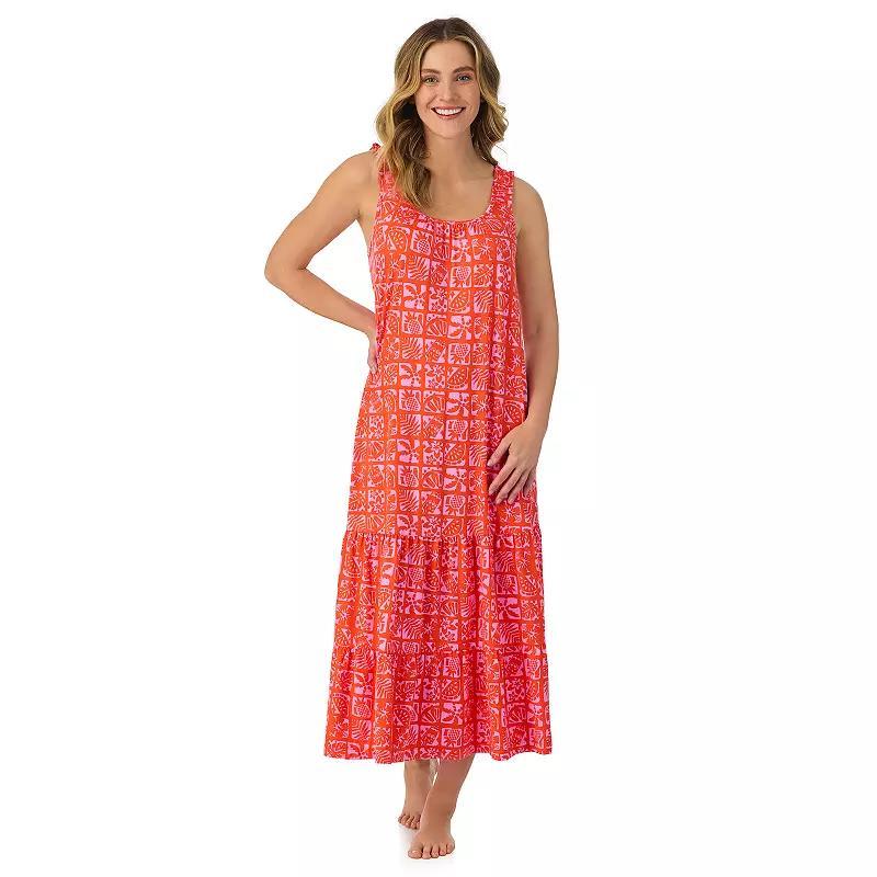 Womens Cuddl Duds Cozy Tiered Maxi Nightgown Product Image