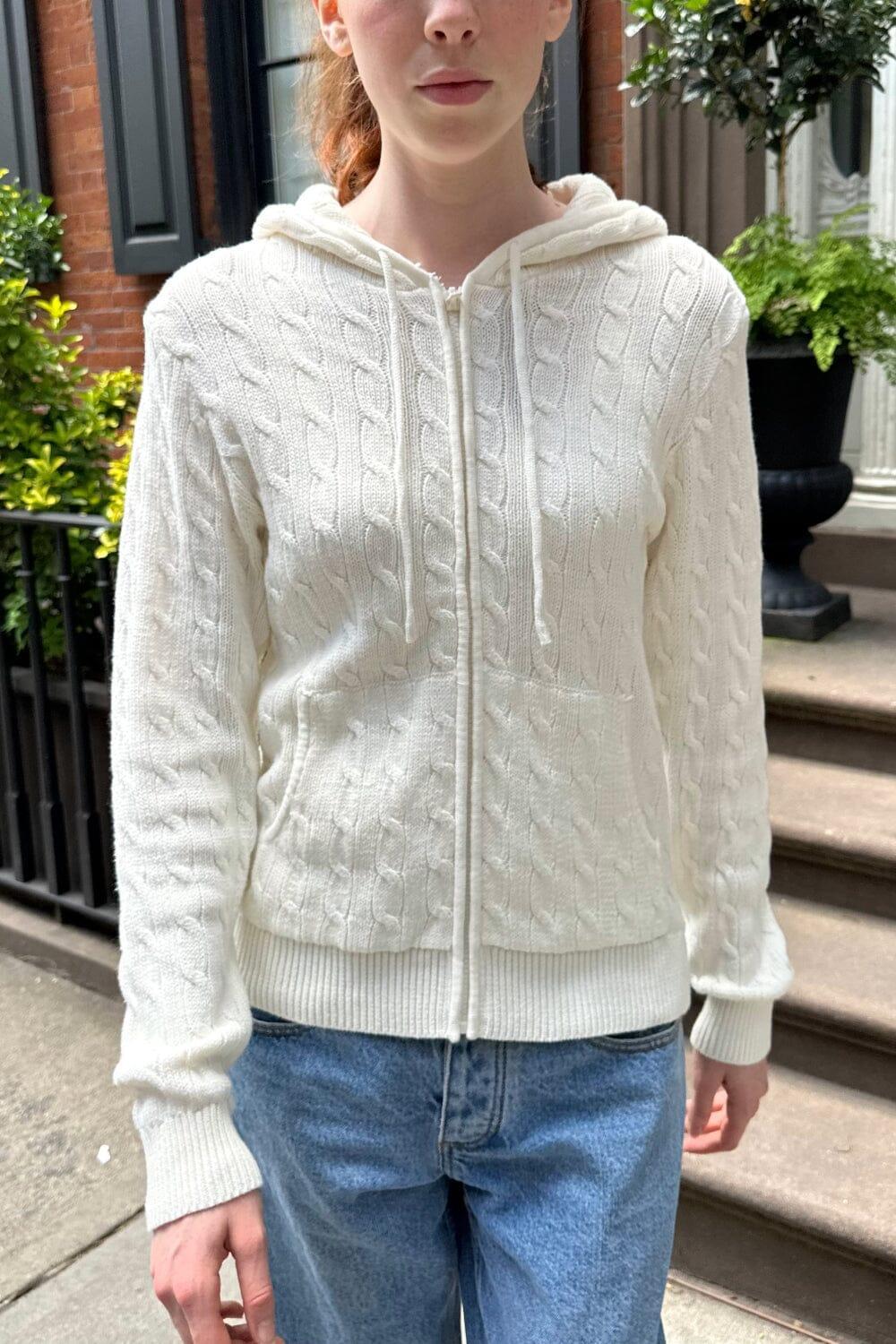 Ayla Cable Knit Hoodie Product Image