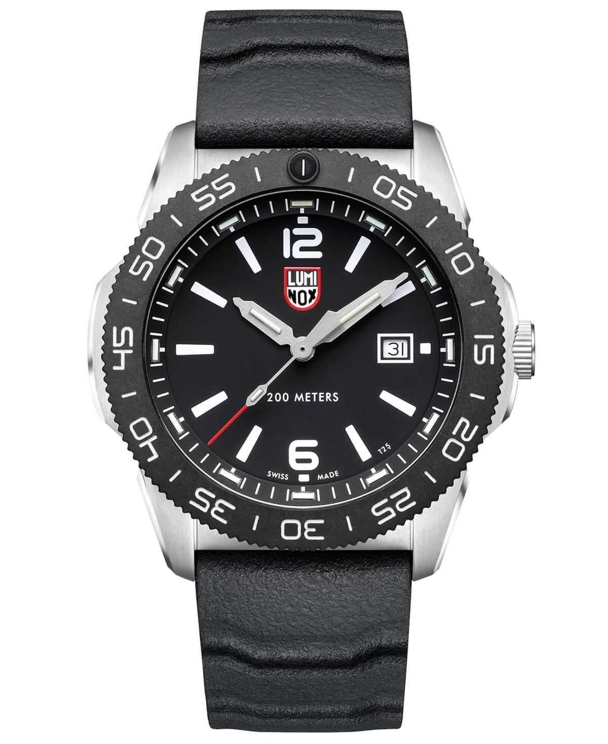 Luminox Mens Swiss Pacific Diver Black Rubber Strap Watch 44mm Product Image