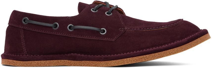 Burgundy Pantoufles Boat Shoes In 359 Bordeaux Product Image