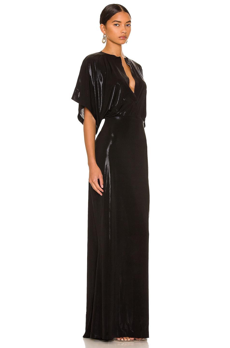 Norma Kamali Obie Gown Black. (also in XS). Product Image