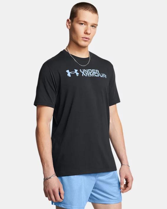 Mens UA Sliced Wordmark Short Sleeve Product Image