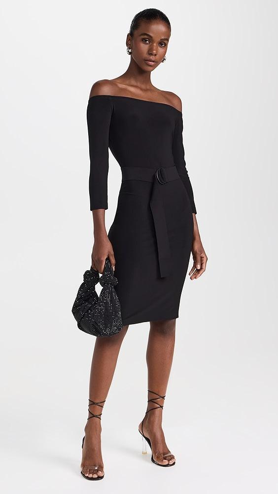 Norma Kamali Off Shoulder Dress to Knee | Shopbop Product Image