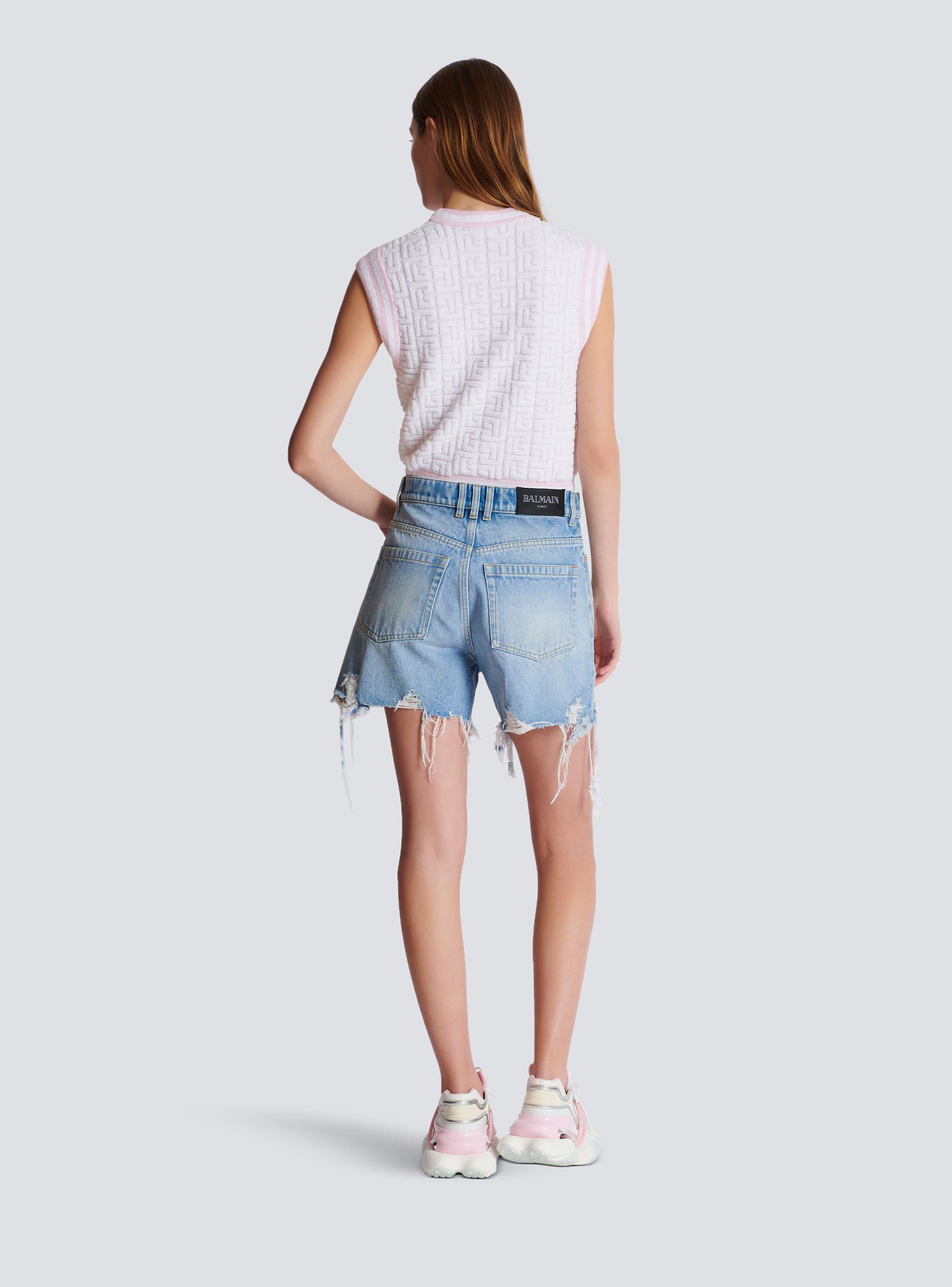 Light blue denim shorts Product Image