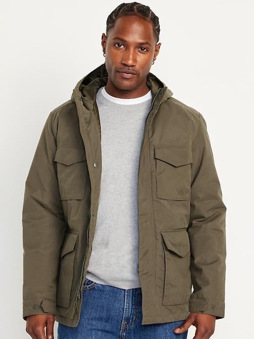 Water-Resistant Tech Utility Jacket Product Image