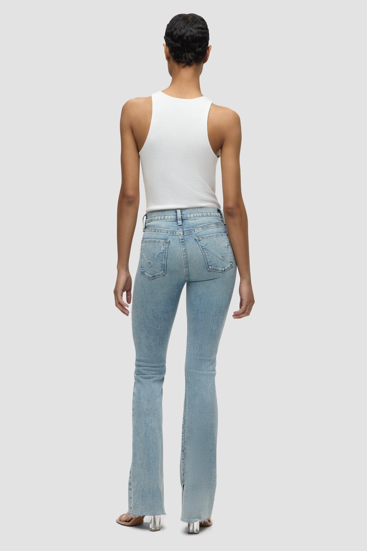 Barbara High-Rise Bootcut Jean w/ Slit Hem Female Product Image