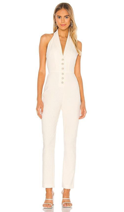 Lovers and Friends Metropolis Jumpsuit in Snow White Product Image