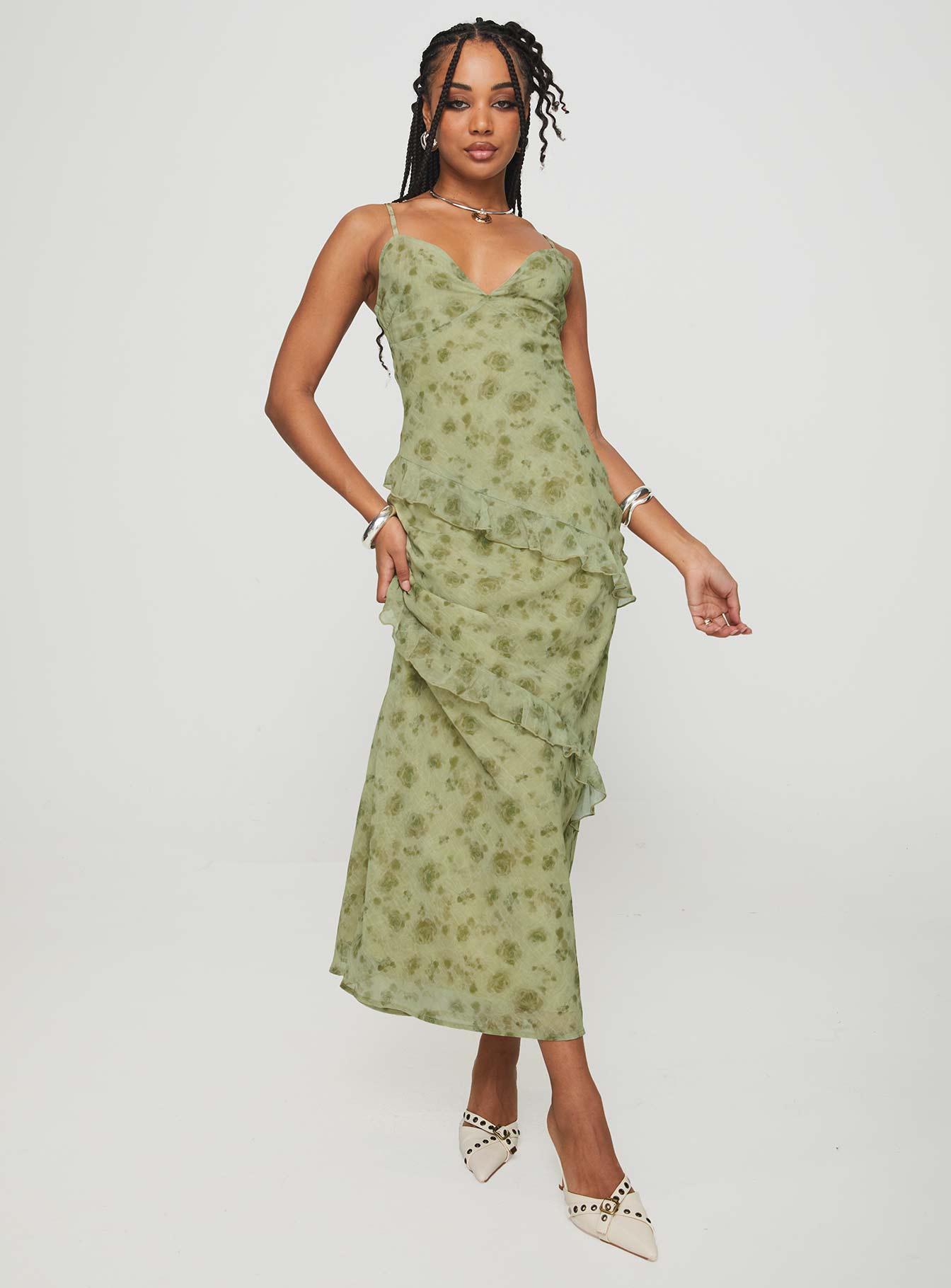 Teffoli Maxi Dress Green Product Image