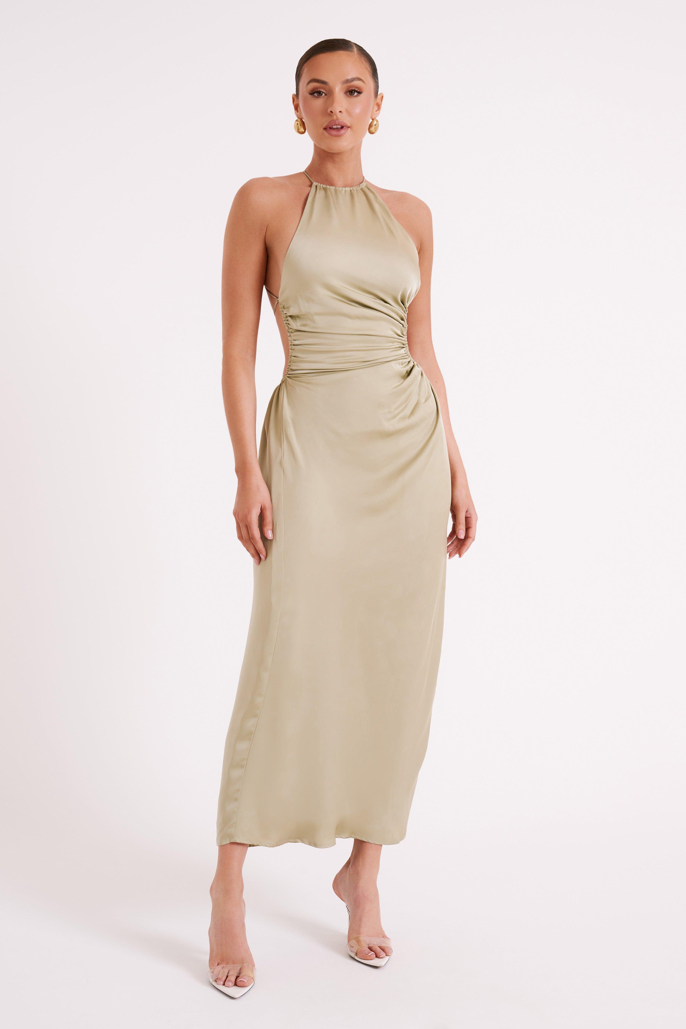 Rosalina Cut Out Maxi Dress - Sage Product Image