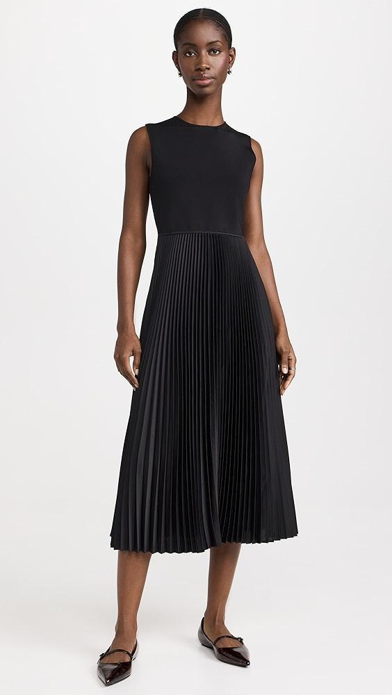 Theory Crew Sleeveless Pleated Dress | Shopbop Product Image