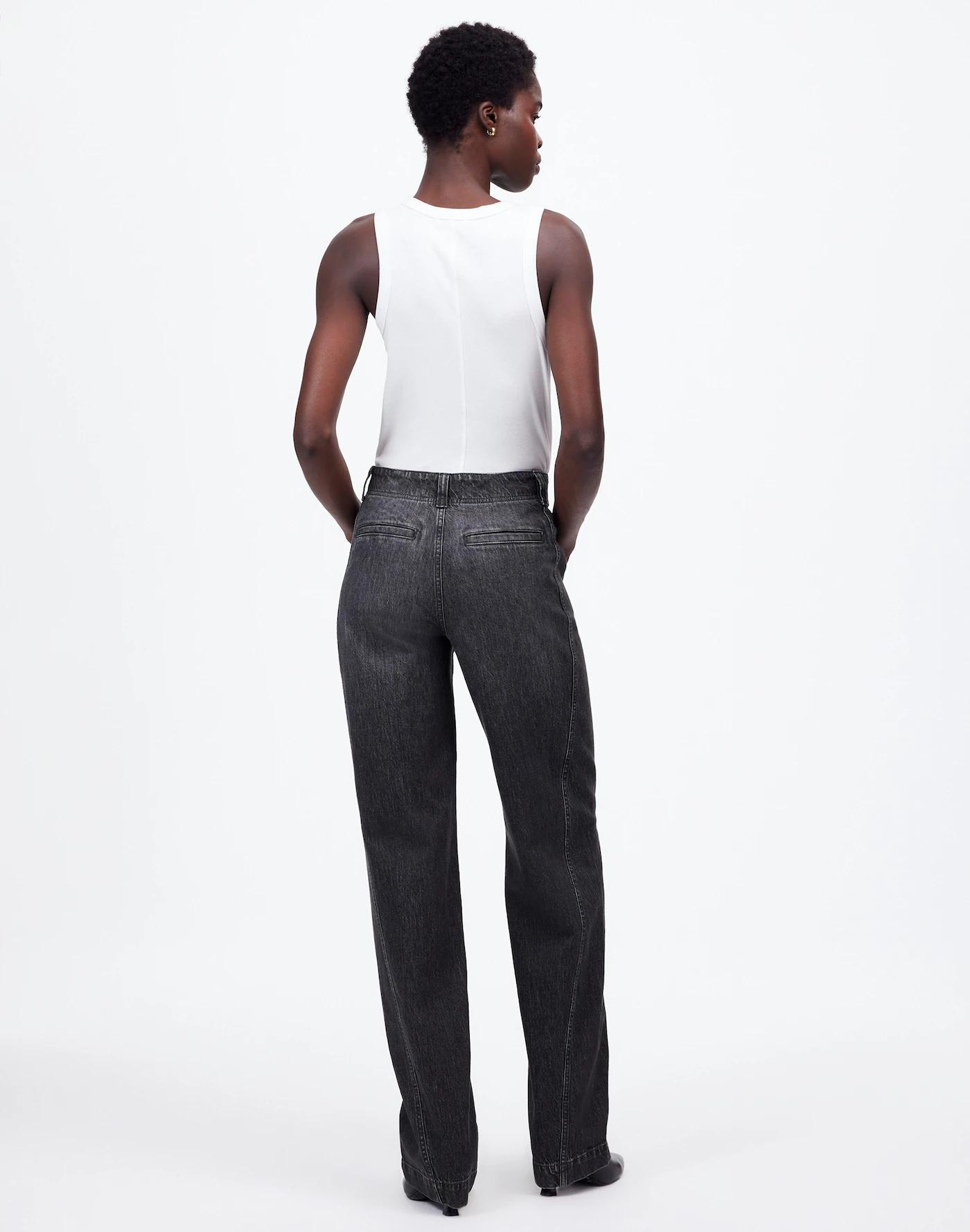 Tapered Denim Trousers Product Image