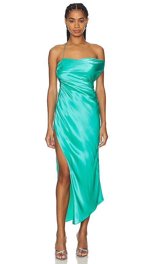 MIDI-KLEID ASYMMETRICAL BARDOT Product Image