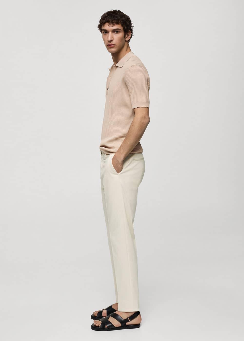 MANGO MAN - Slim fit chino trousers off whiteMen Product Image