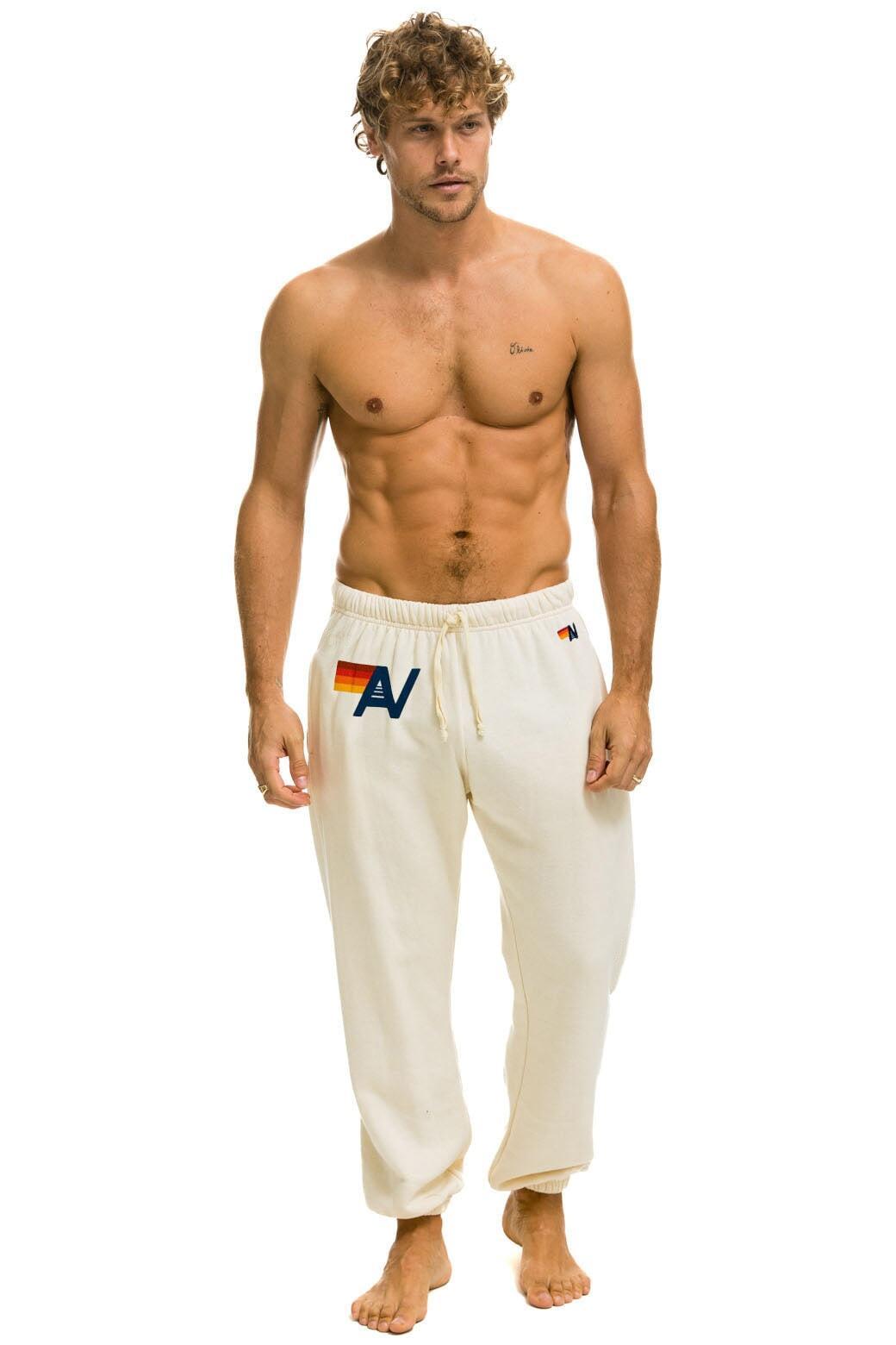 LOGO SWEATPANTS - VINTAGE WHITE Male Product Image