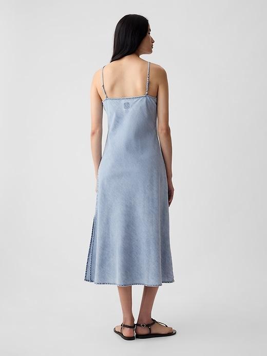 Denim Midi Slip Dress Product Image