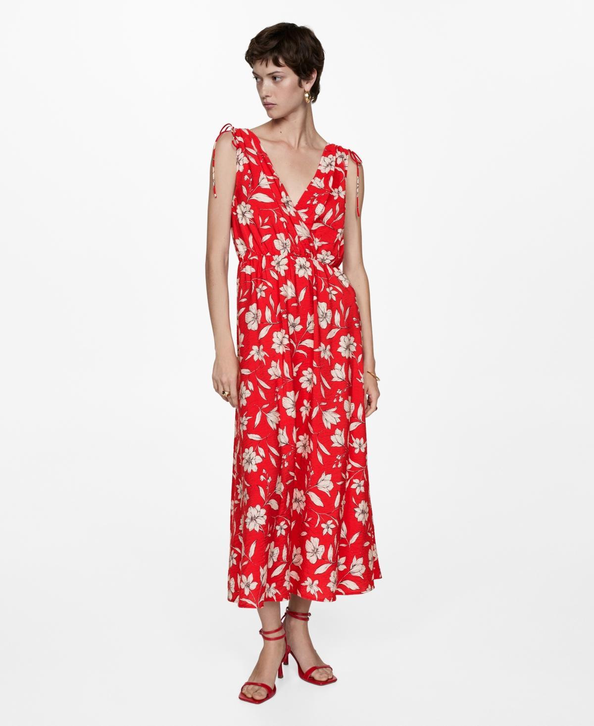 Mango Womens Printed Long Dress Product Image