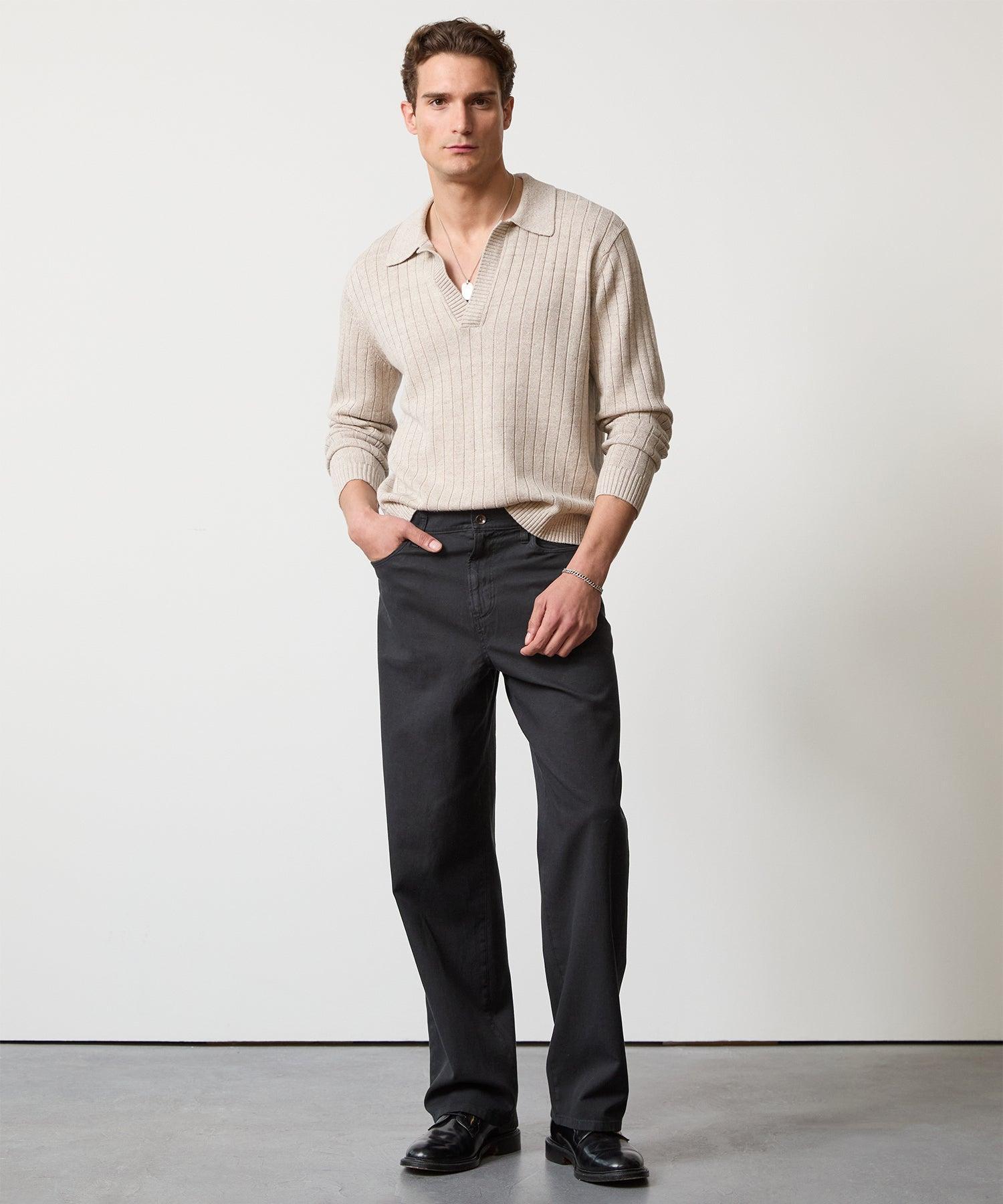 Relaxed Fit 5-Pocket Cotton Linen Pant product image