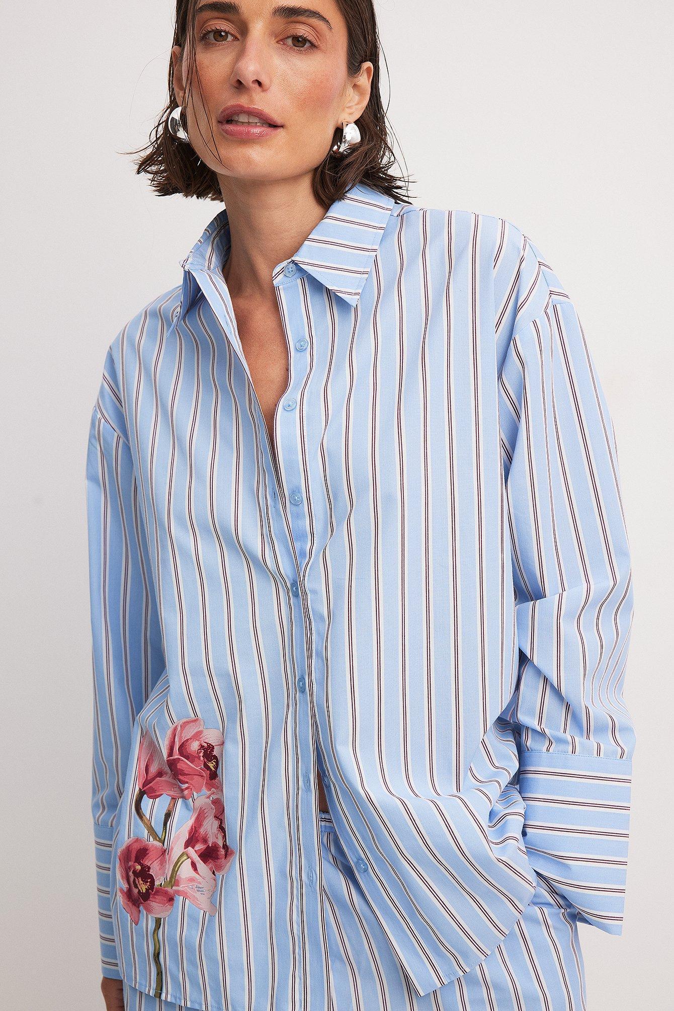 Striped Printed Shirt Product Image