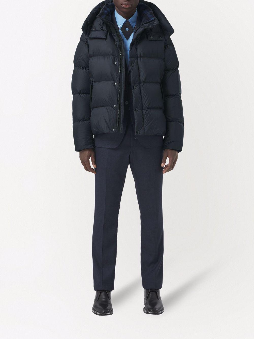 BURBERRY Convertible Padded Jacket In Black Product Image