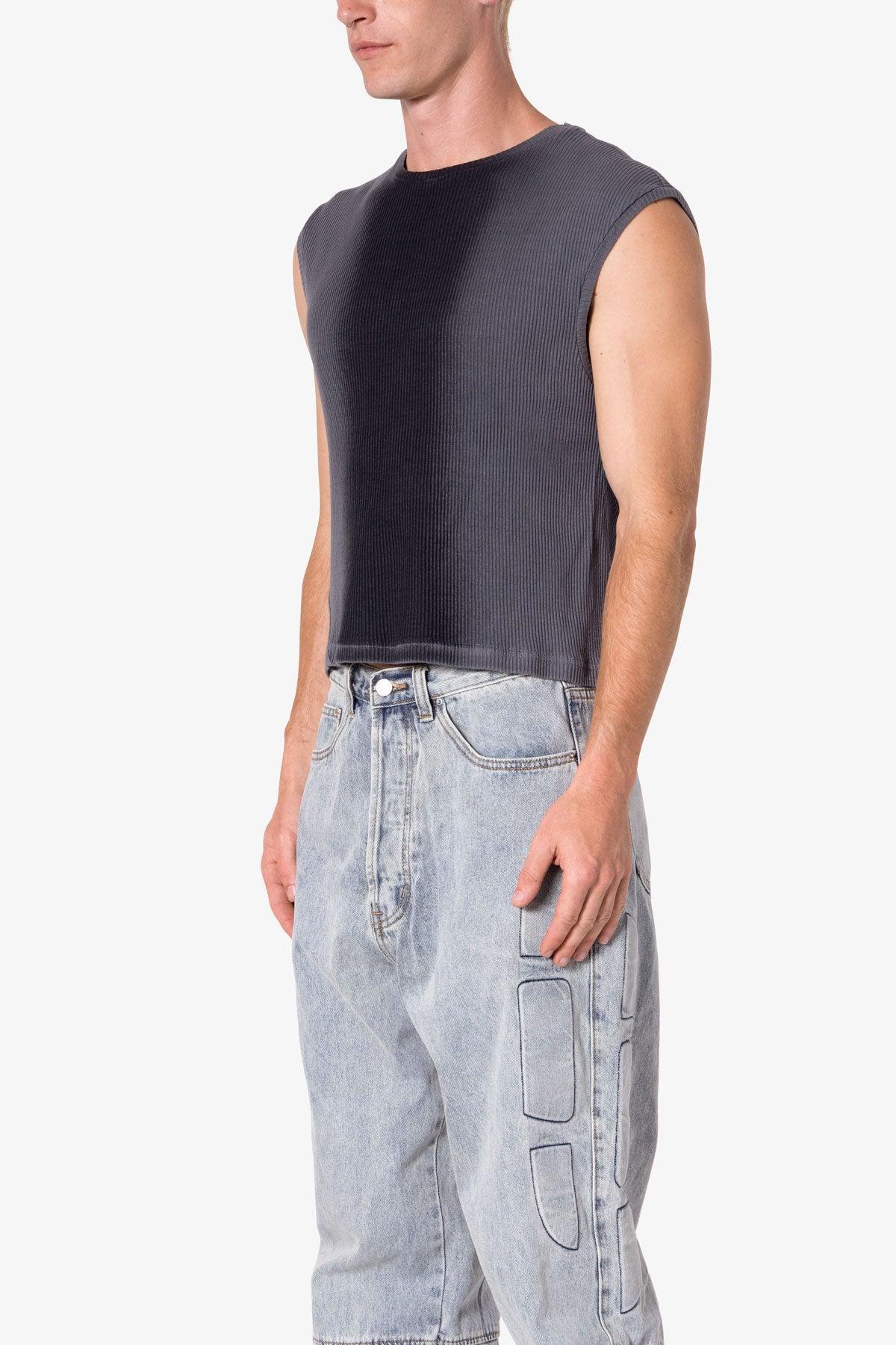 Washed Cropped Tank - Vintage Black Product Image