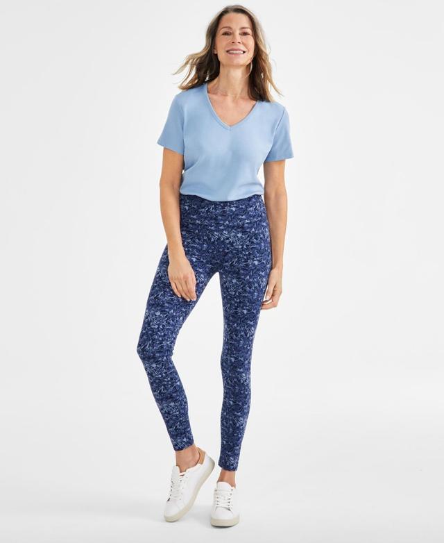 Women's Printed High Rise Leggings, Created for Macy's Product Image
