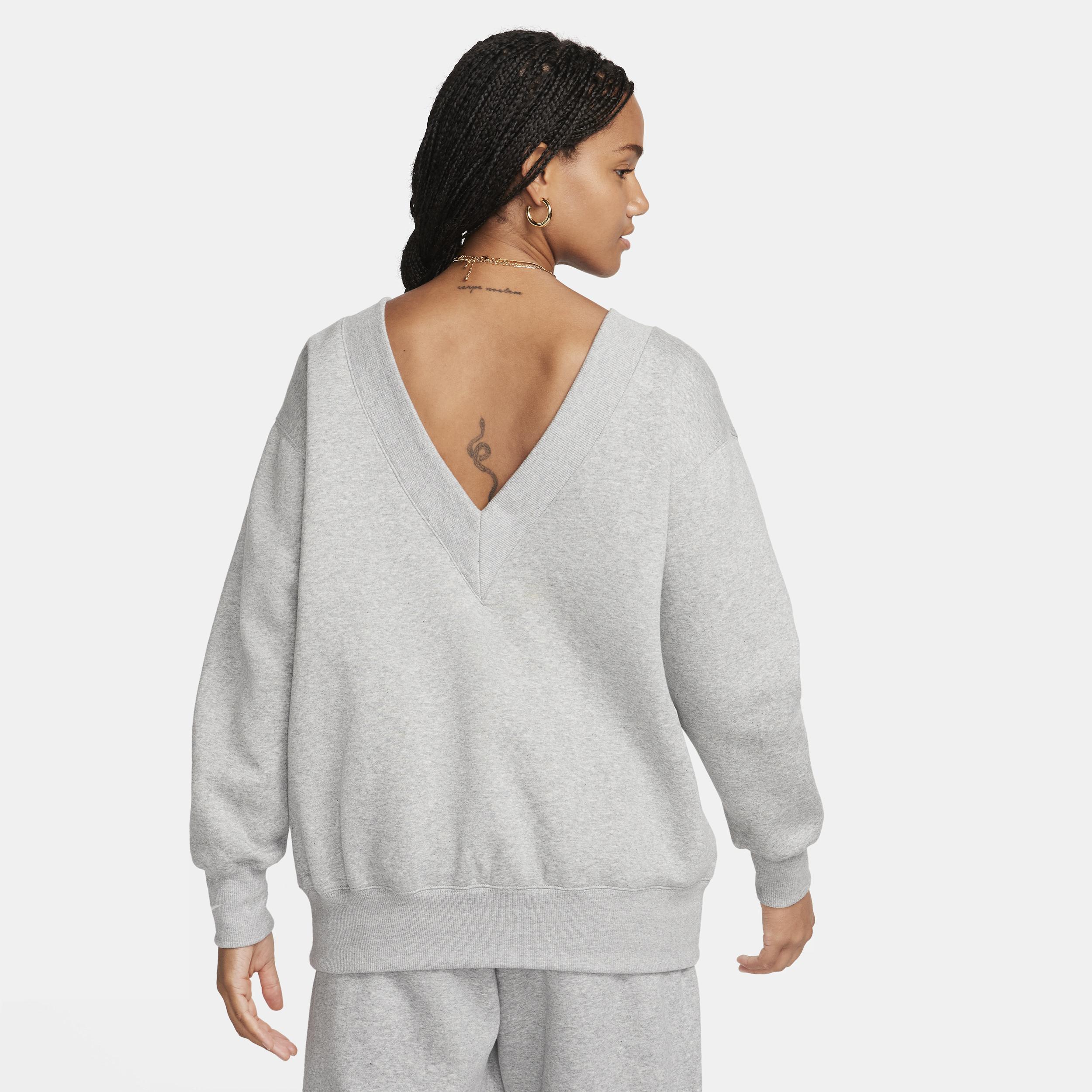 Women's Nike Sportswear Phoenix Fleece Oversized V-Neck Sweatshirt Product Image