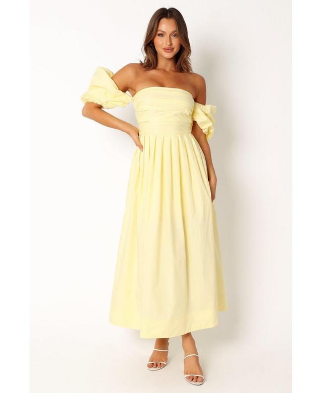 Petal and Pup Womens Solana Off Shoulder Midi Dress Product Image