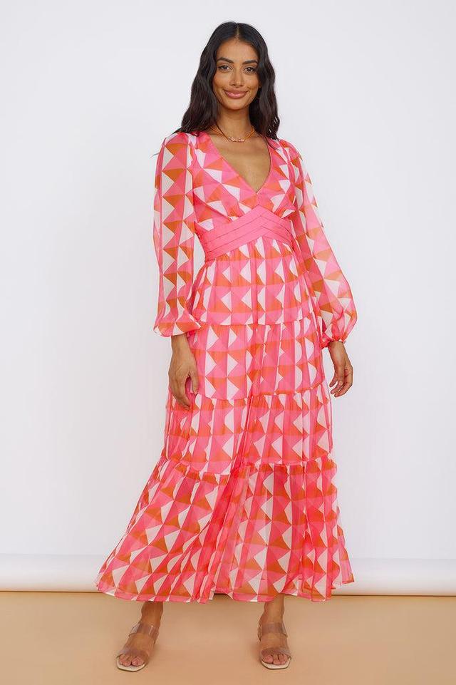 Delightful Dream Maxi Dress Pink Product Image