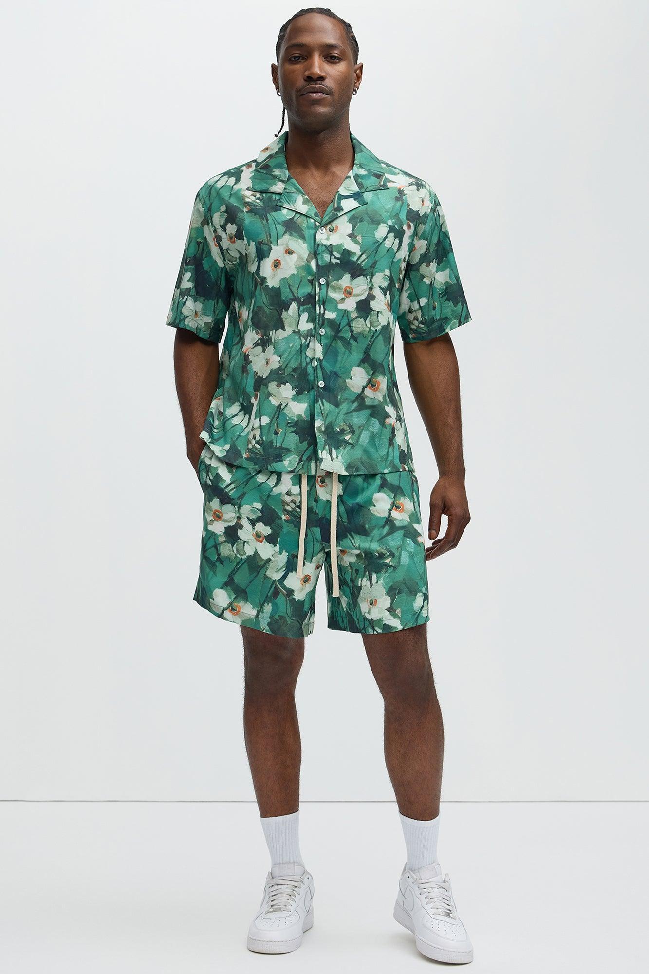 Monet Floral Shirt - Green/combo Product Image